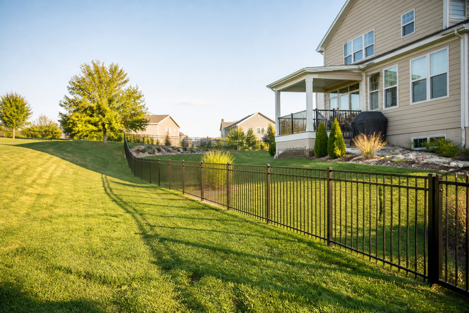 The Best Fence Types for Sloped Yards in Central PA