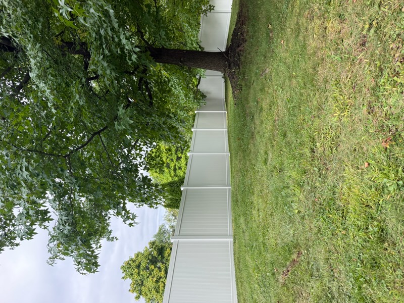 72-Inch White Vinyl Privacy Fence Installation in Hanover, PA