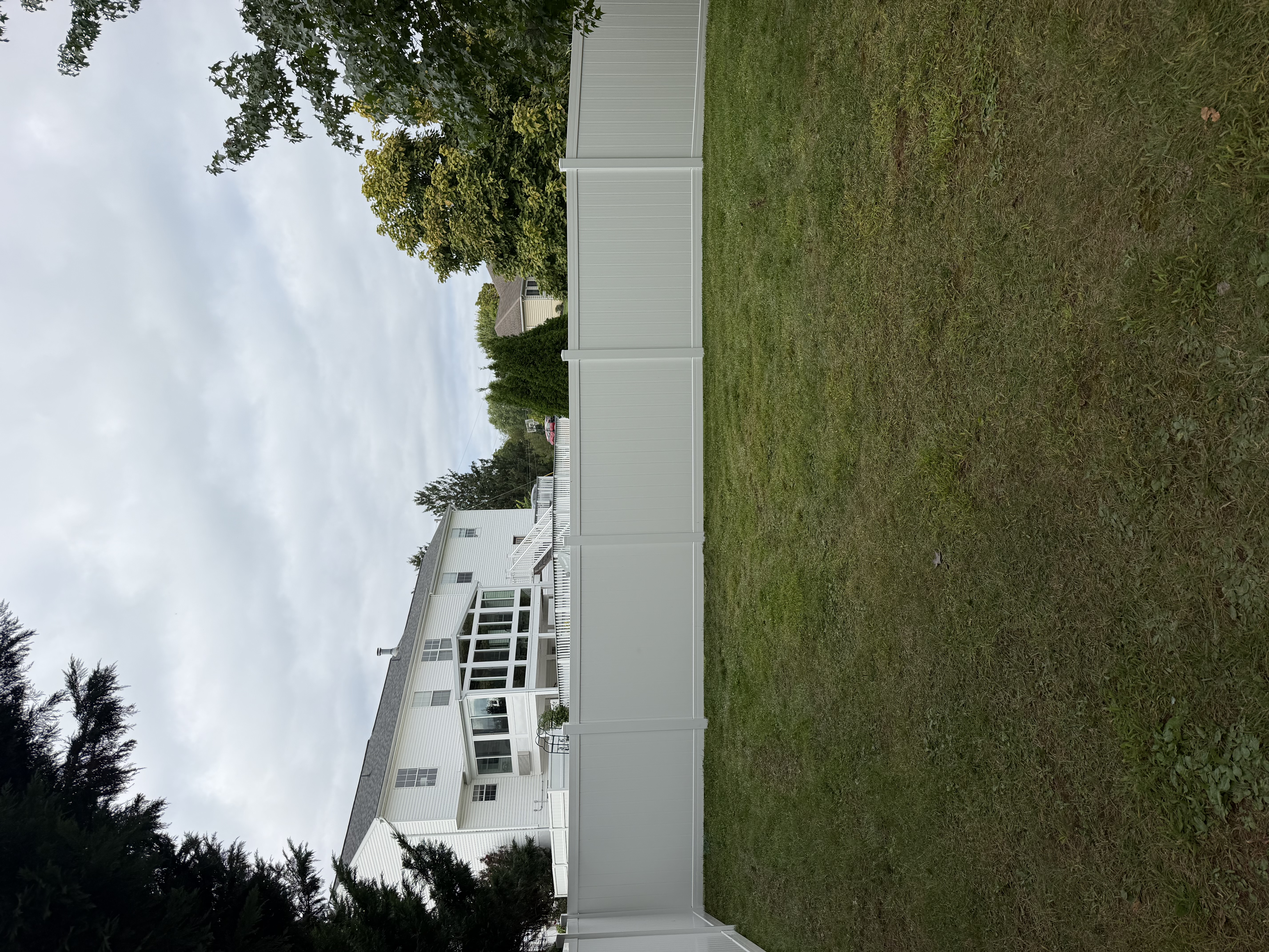 72-Inch White Vinyl Privacy Fence Installation in Hanover, PA