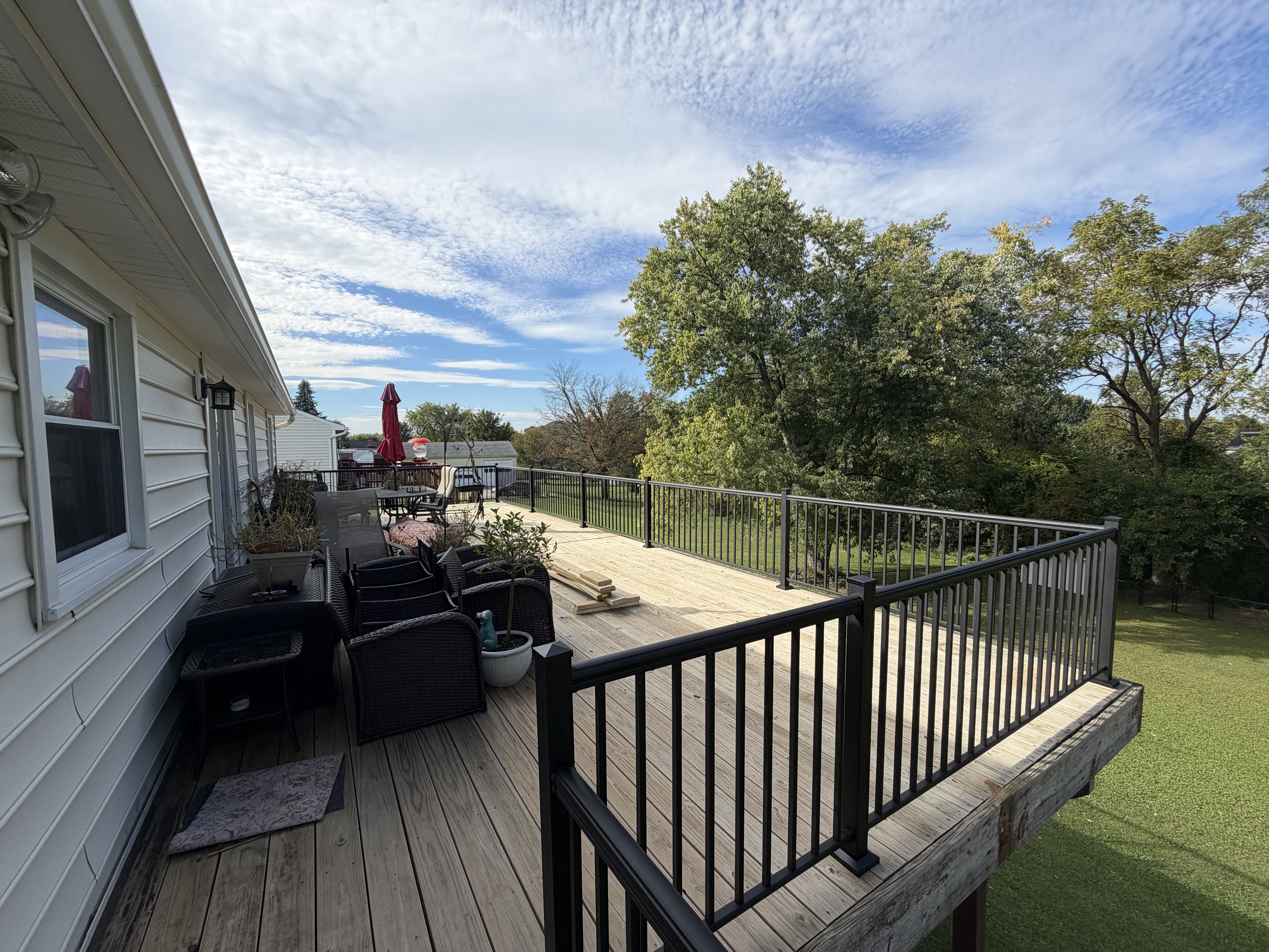 54-Inch Black Aluminum Picket Fence Installation in Gettysburg, PA