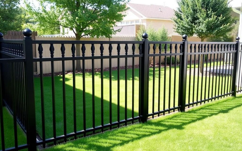 Aluminum Ornamental fence installed by D2K Fence and Landscape